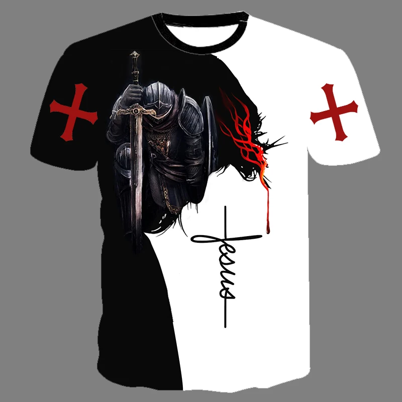 Wholesale Good price Christian T Shirts Men and Women 3D Custom Printing Religious Party T-shirt