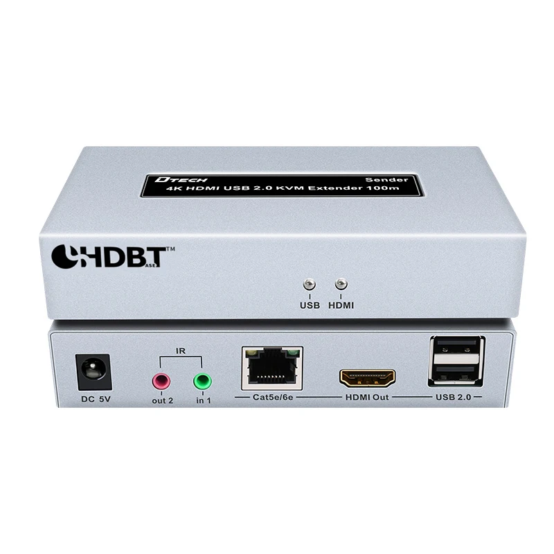 
Dtech Extender Hdmi 2.5K HDMI KVM Cat5/Cat6 HDBaseT2.0 Hdmi Extender 