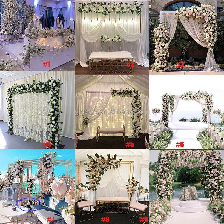 New Design Aluminium Alloy Time Tunnel Led Luminous Acrylic With Lights Geometric Wedding Props Corridor Arch