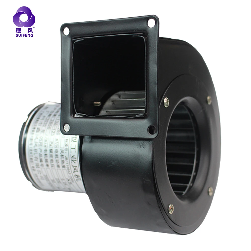 200mm Metal Centrifugal Blower 220V Kitchen Hood Blower 50HZ Industrial Air Exhaust Blower Fan