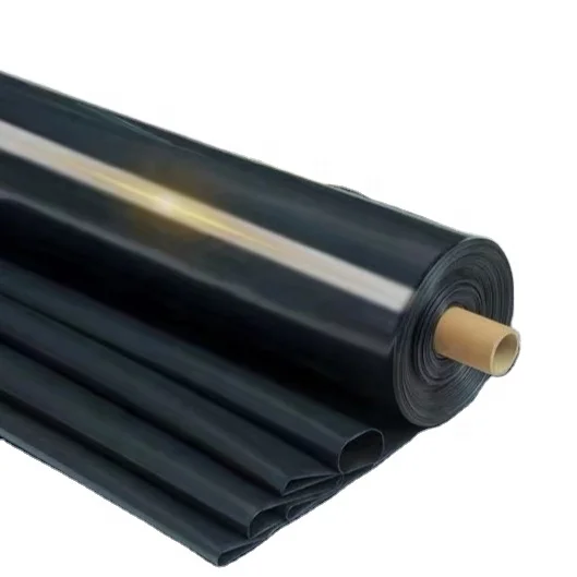 200um Black plastic sheeting roll for builder film
