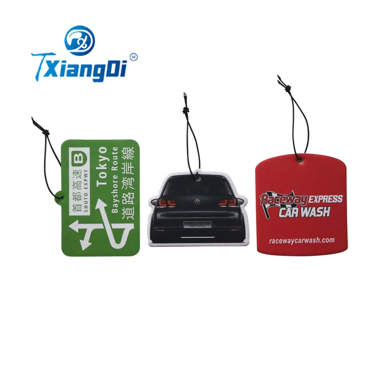 Cute Series Custom Logo Hanging Absorbent Flavoring 2mm Paper Car Air Freshener