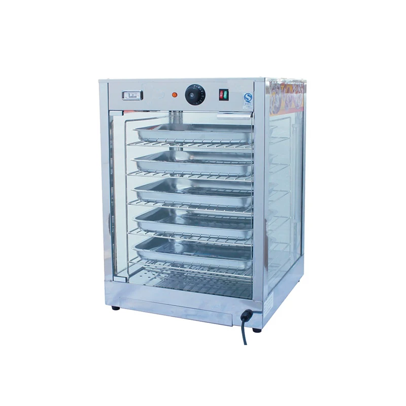 electric rotate pizza pie warmer showcase commercial hot food display equipment JC-FW-007
