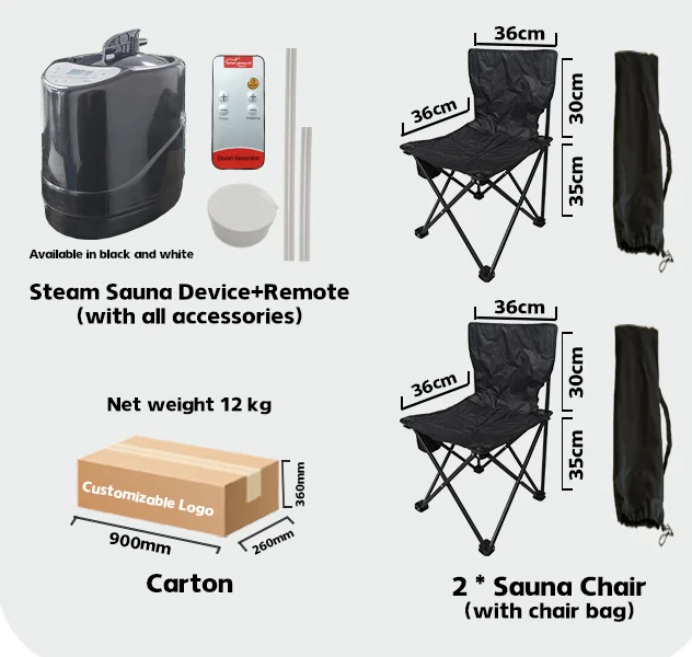 2024 Capsule Device Personal Large Bag Box Home Pot Outdoor Steam Portable Sauna Tent Room 2 Person Manufacturers with Steamer