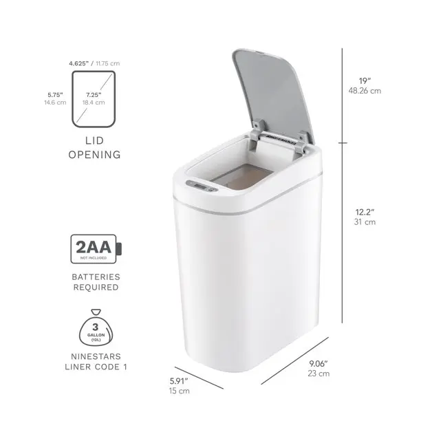 House gadgets home cleaning products household cleaning tools waterproof smart trash can for narrow place
