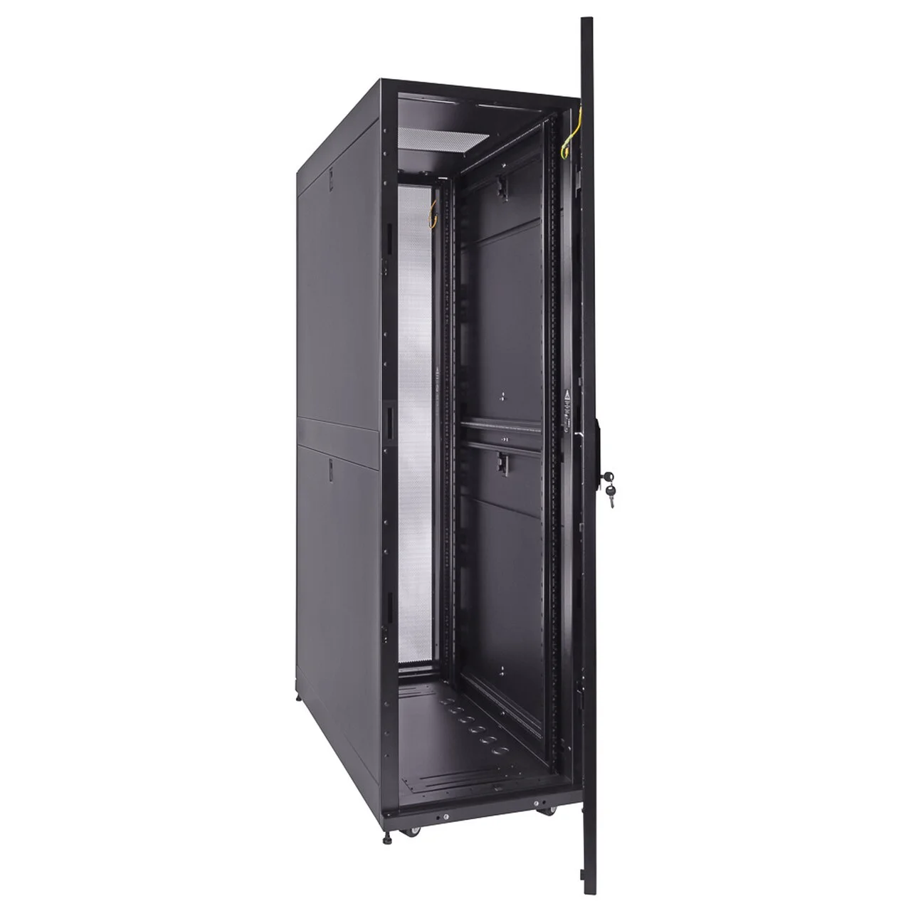 1200mm depth Fan Compatible Top Glass Door  42U Server Rack Cabinet