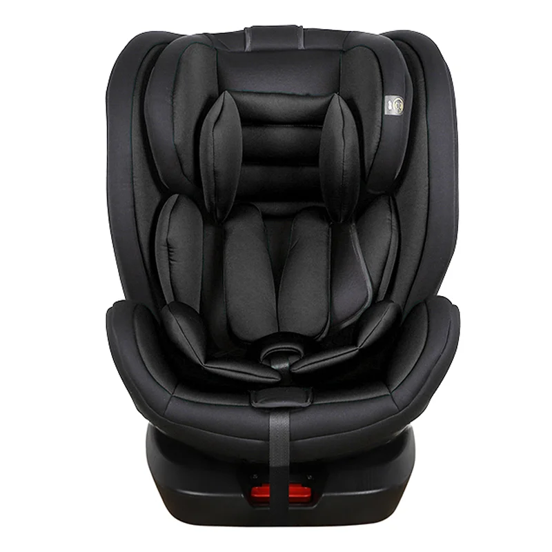 Group 0 + 123 ECE R44 /04 regulation certified 360 degree rotational black car baby safety seat equipped with ISOFIX + Latch