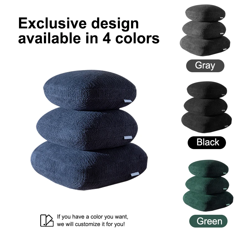 Handmade Quilted Ins Style Ball Soft Throw Strip Shaped Cushion Weighted Plush Pillow for Calming Sleep