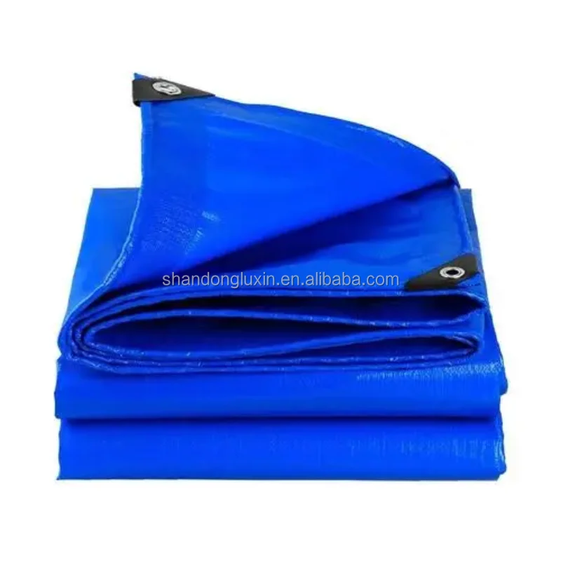 200gsm PE tarpaulin Rainproof and waterproof Sunlight resistant Tarpaulin cover Blue For trucks