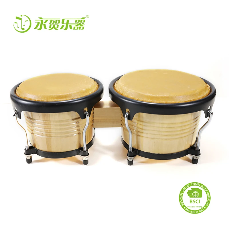High-end musical instrument accessories drum set bongo Beginners Double wood drum