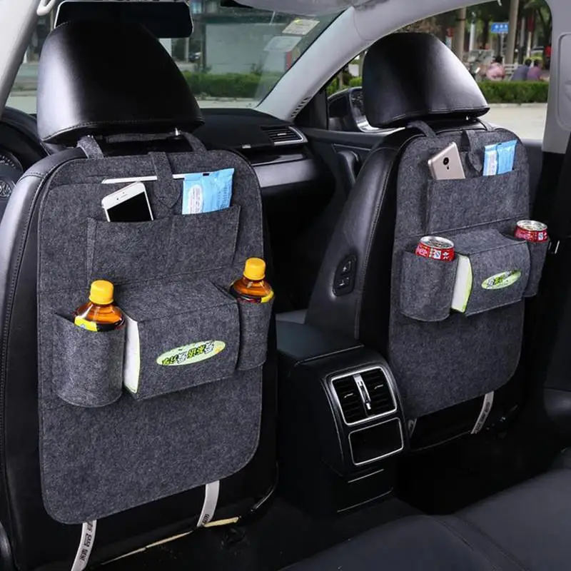 Hanging Car Accessories Trunk 6 Pockets Universal Car Back Seat Storage Organizer Bag