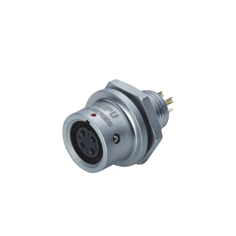 High Quality 30V Weipu SF612/S(P)  quick push pull solder receptacle data cable connectors odm