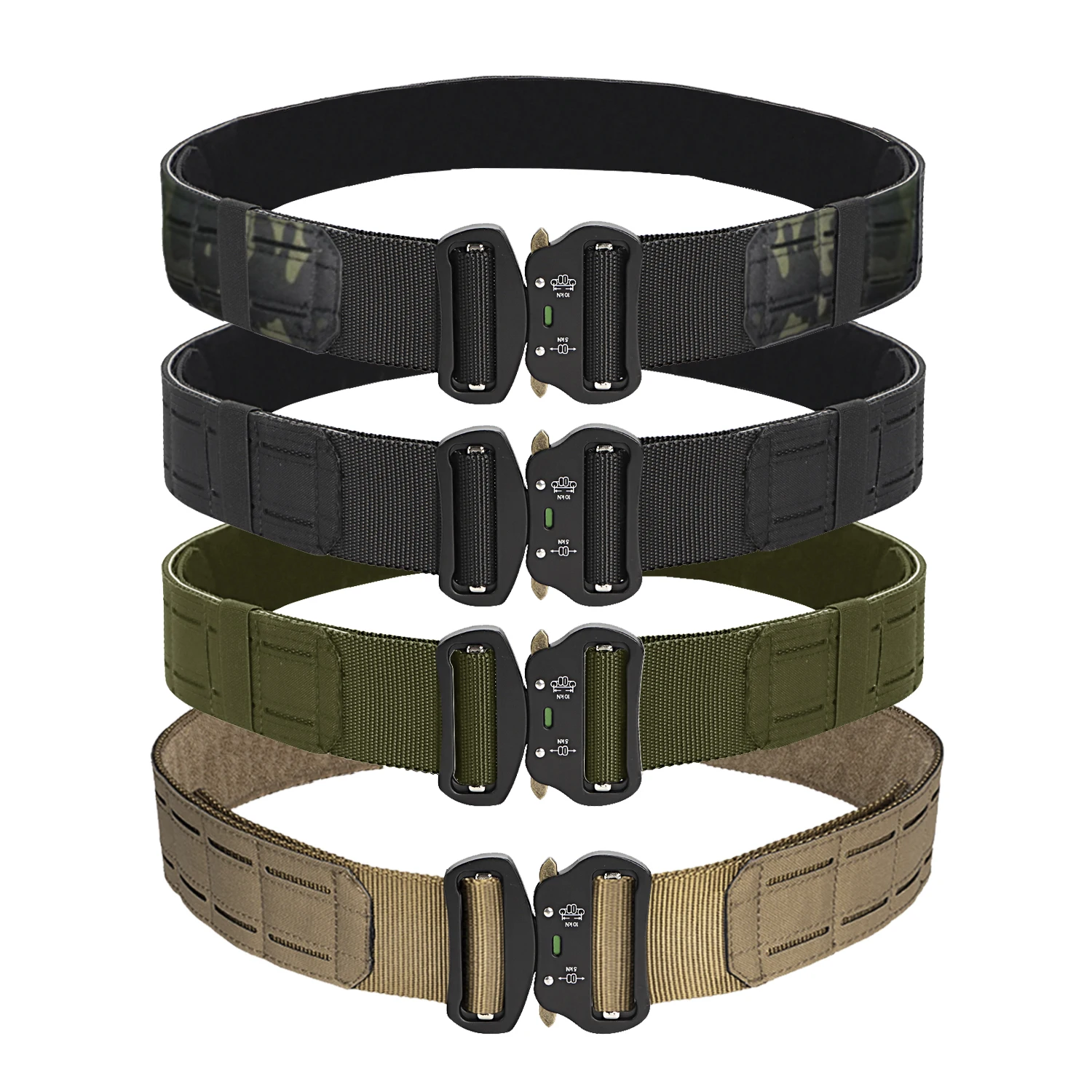 High Quality Double Side Metal Buckle Quick Release Nylon Tactical Belt For Men