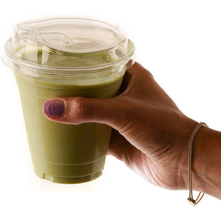 Сделано в Китае, чашка с принтом, заводская цена, низкий минимальный заказ, прозрачная пластиковая чашка для чая, чашка для сока с крышкой