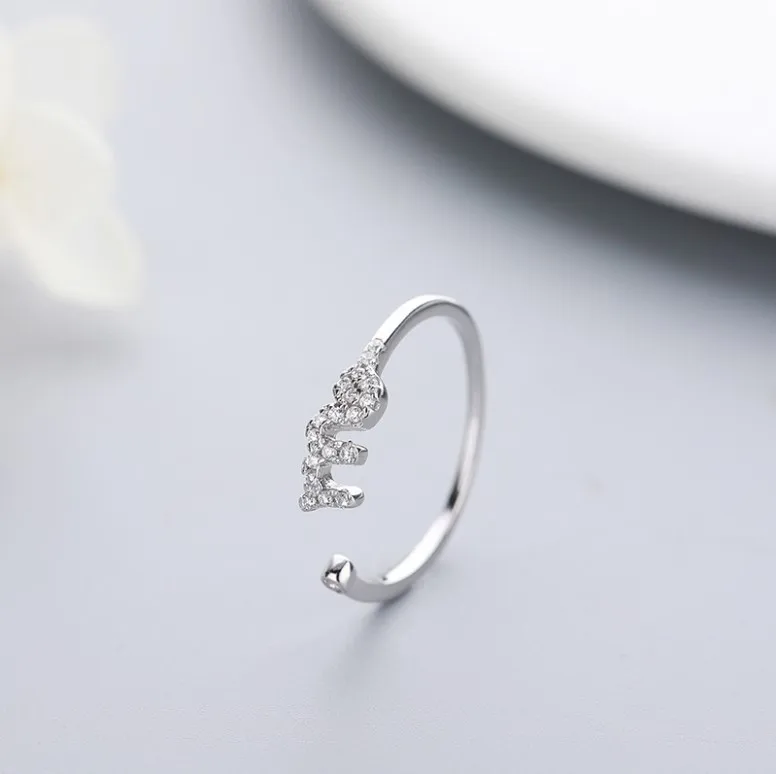 minimalist jewelry simple thin zodiac sign adjustable 925 sterling silver zodiac stackable ring