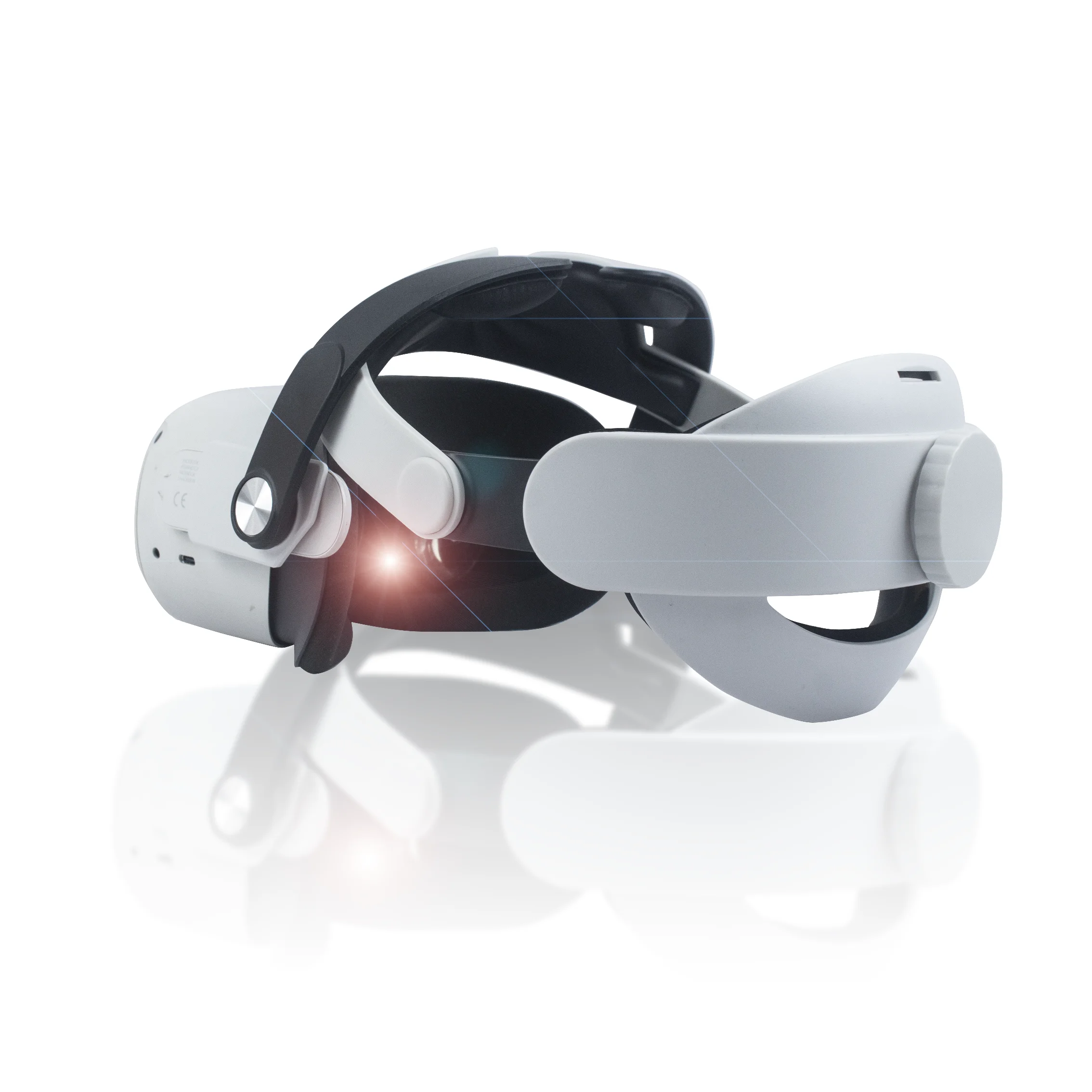 Multiple Upgraded Elite Headbands Adjustable Connectors Replaceable VR Accessories PU Leather suitable for Oculus Quest 2 VR