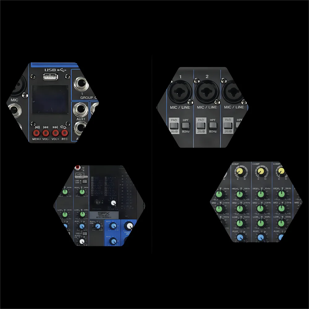 Professional 32 Channel Digital Mixer Professional Audio With CE Certificate Professional Digital Audio Power Amplifier Mixer
