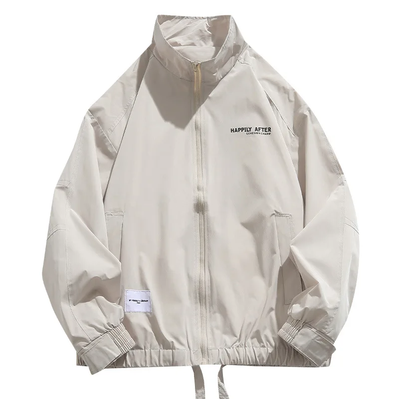 Jacket for Boys Spring and Autumn New Hooded Loose Autumn Clothing Thin Japanese Casual Winter Harajuku Style Couple Coat