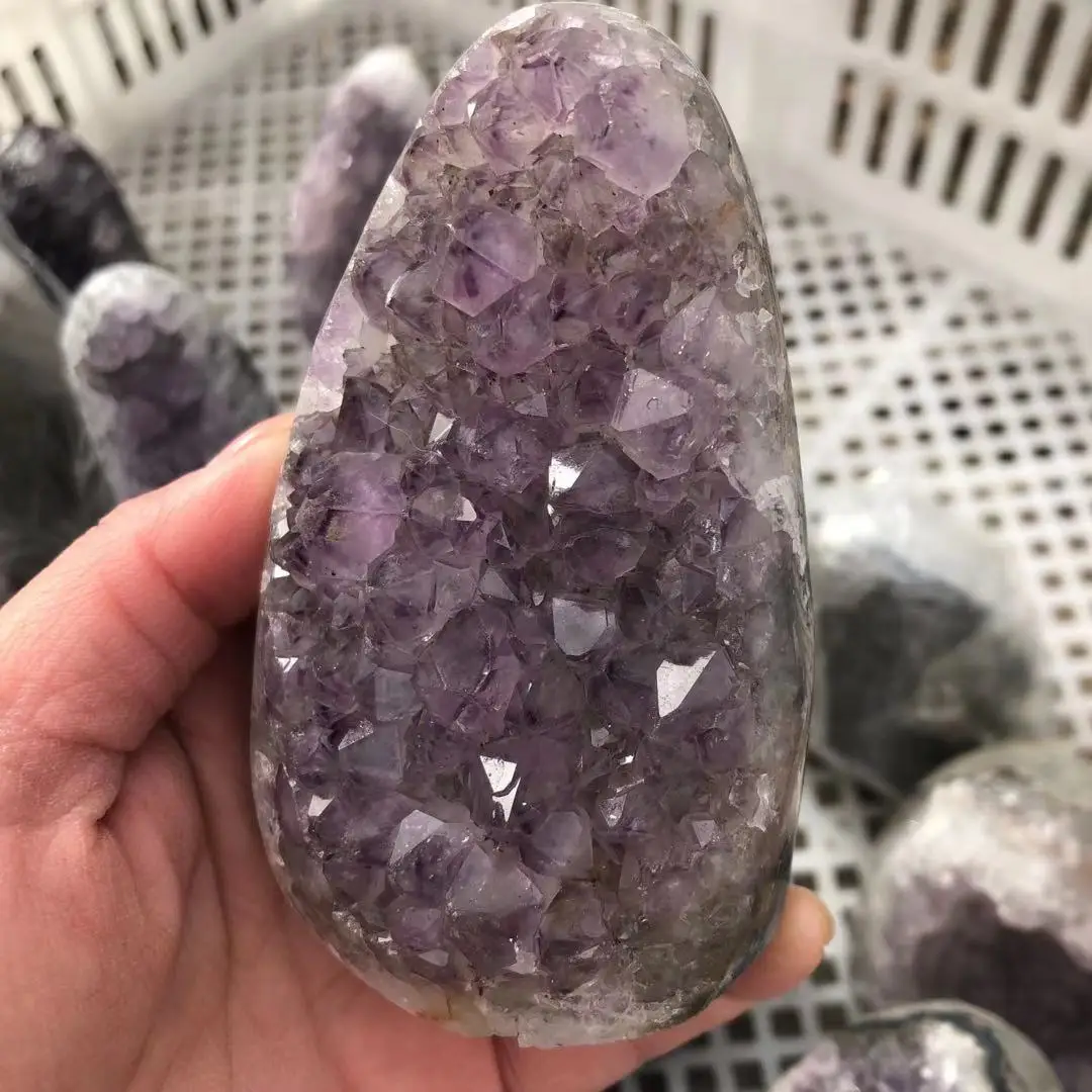 Wholesale natural high quality crystal stones amethyst geode for decoration