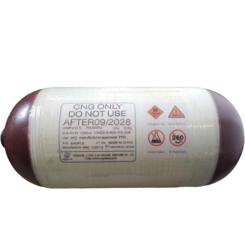 YIMIN ECE R110 HDPE composite natural gas cylinders type-4 with high pressure for vehicle
