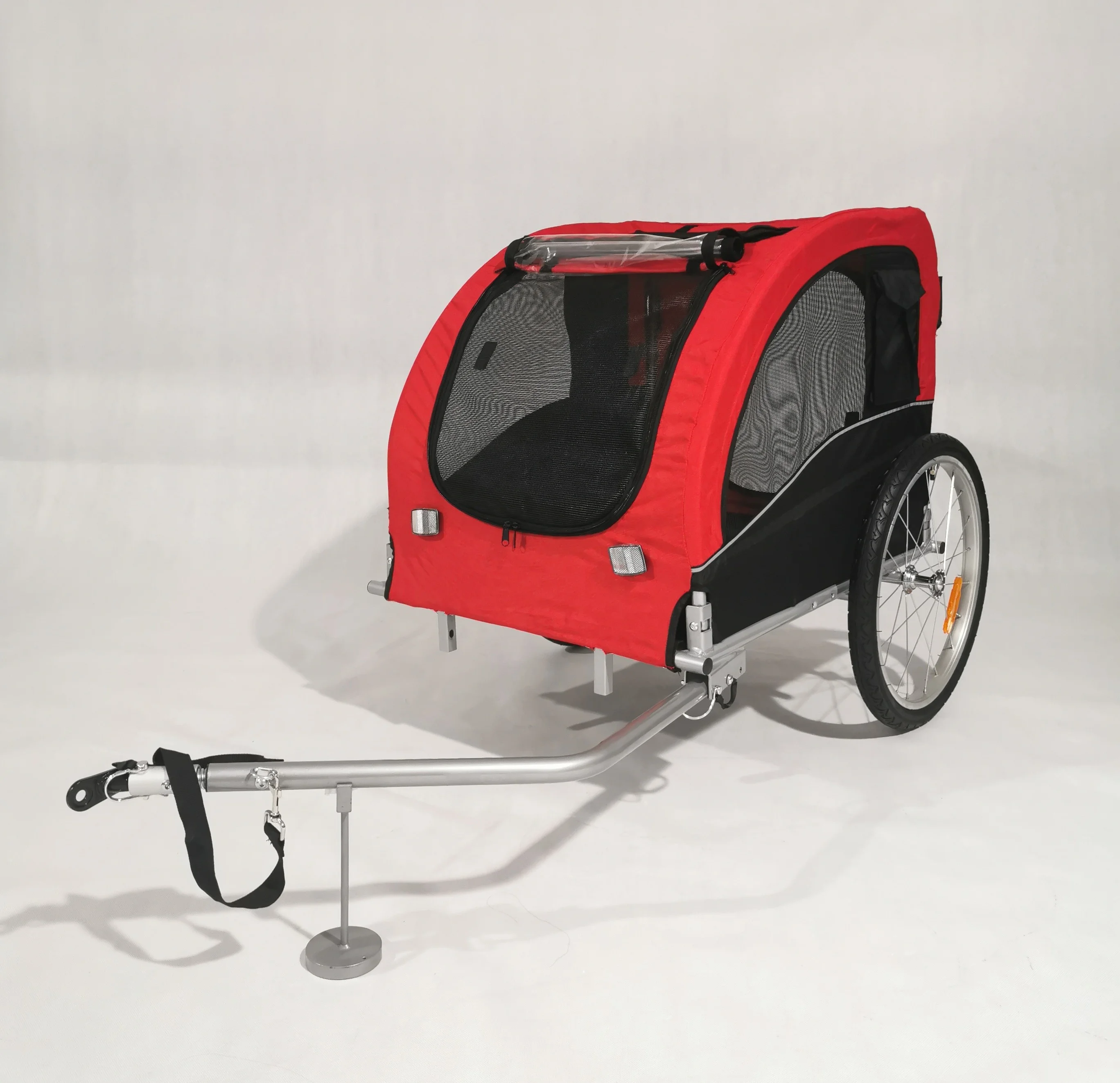 
Large Size Fashion Design Travel Pet 2 in 1 Bike Trailers Dog Stroller With Rain Cover 