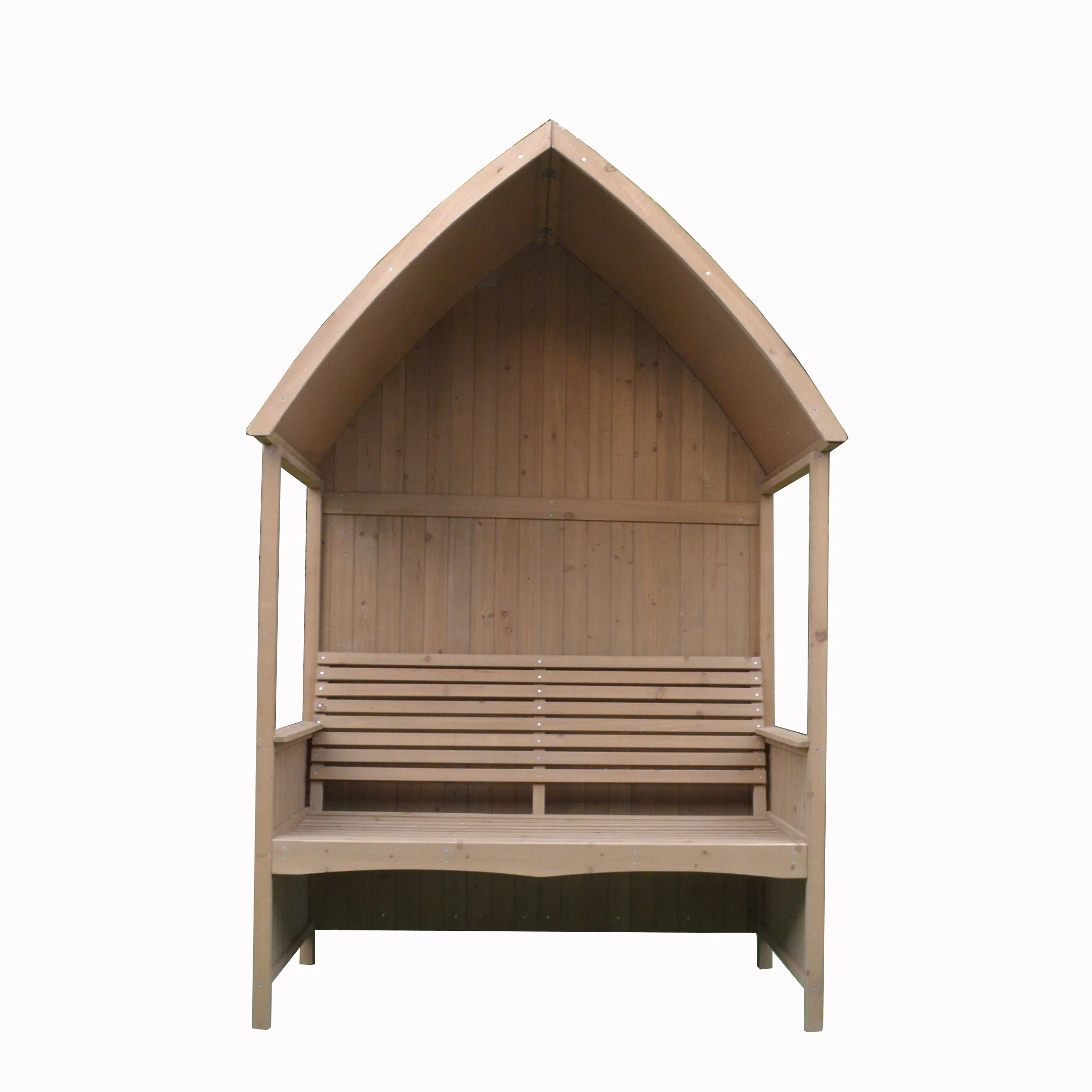 Hot Sale Outdoor Garden Wooden Arbour with seat