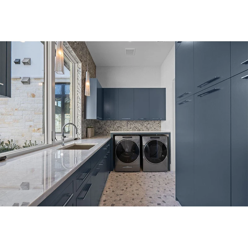 Modern Australian 2 pac coating lacquer high end custom laundry cabinet laundry cupboard