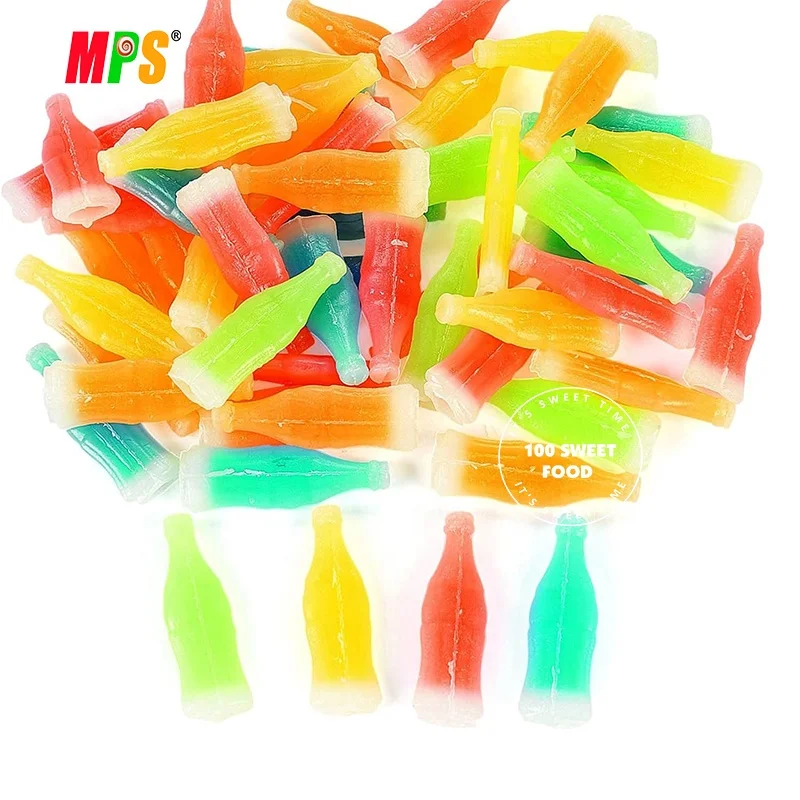 Factory Wholesalers New Design Custom Wholesale Sour Sweet Fruit Jam Liquid Wax Bottle Candy