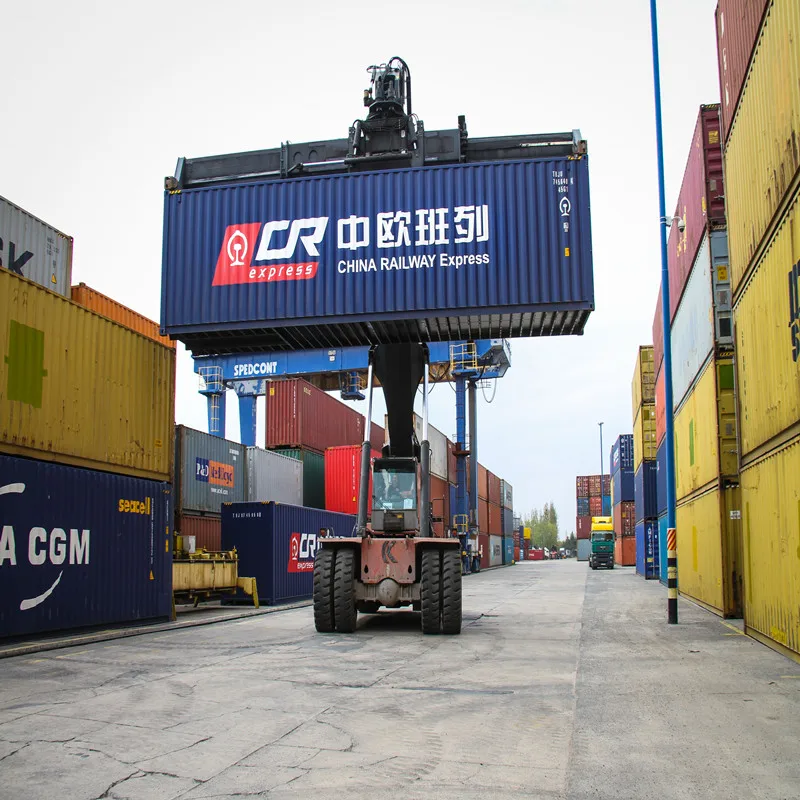 20GP40HQ Railway freight Transport Shipping Rates from Chengdu to Nuremberg Germany Block Logistics train Container
