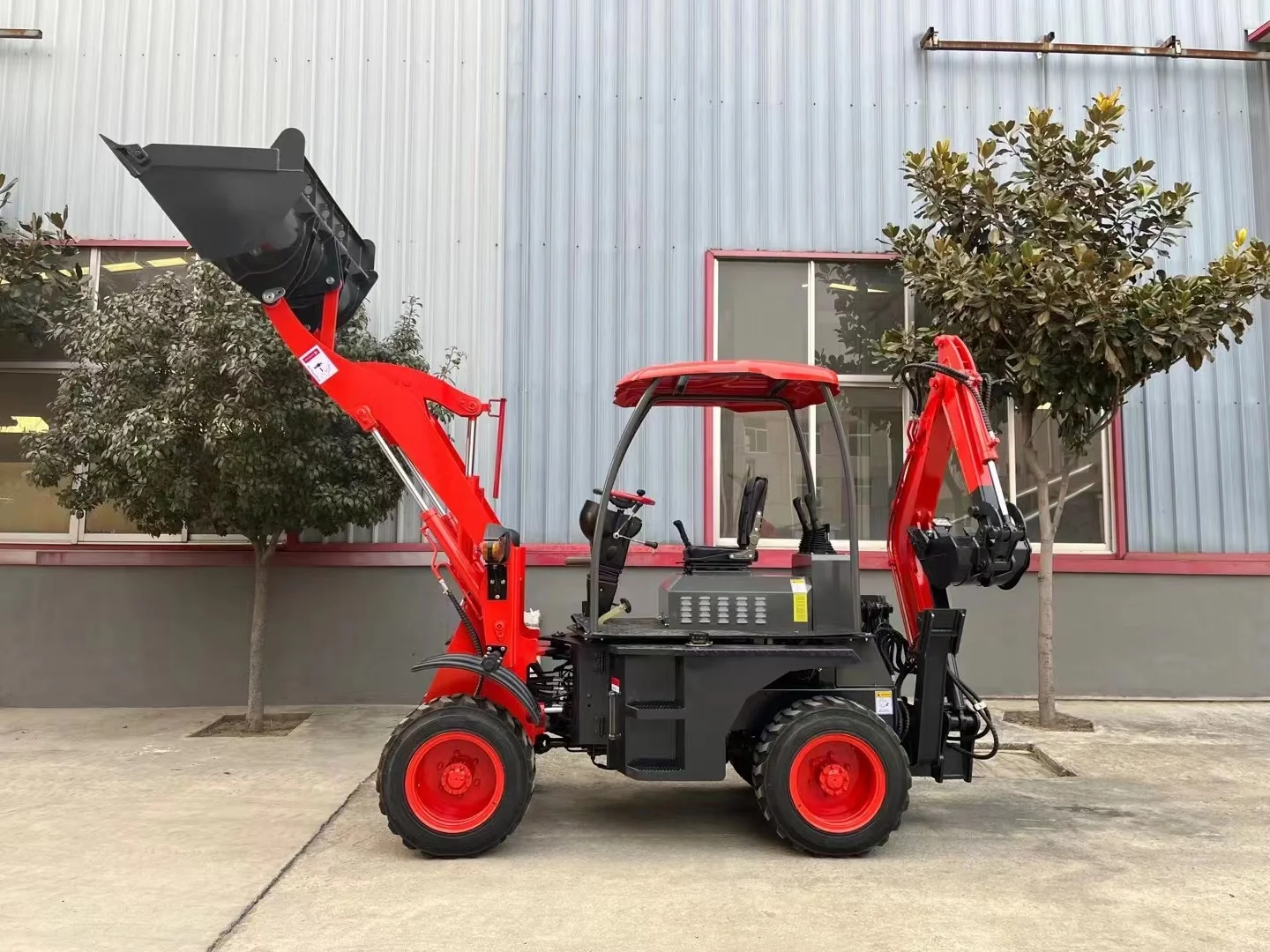 New Backhoe Loader Backhoe Loader China Small Wheel Mini 4x4 Tractor Excavator Digger Backhoe Loader