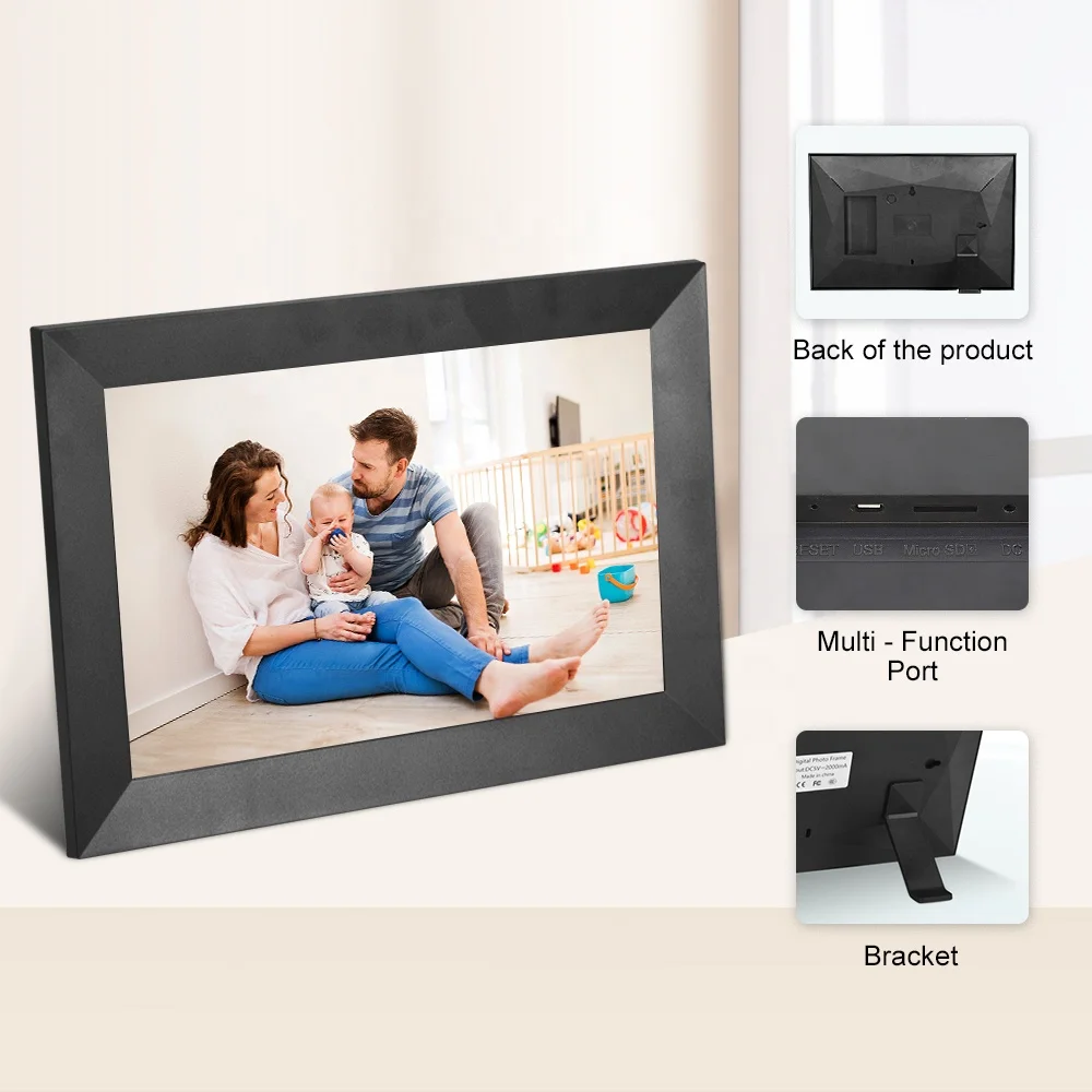 10 дюймов LCD LED HD цифровая фоторамка с дистанционным управлением рамка
