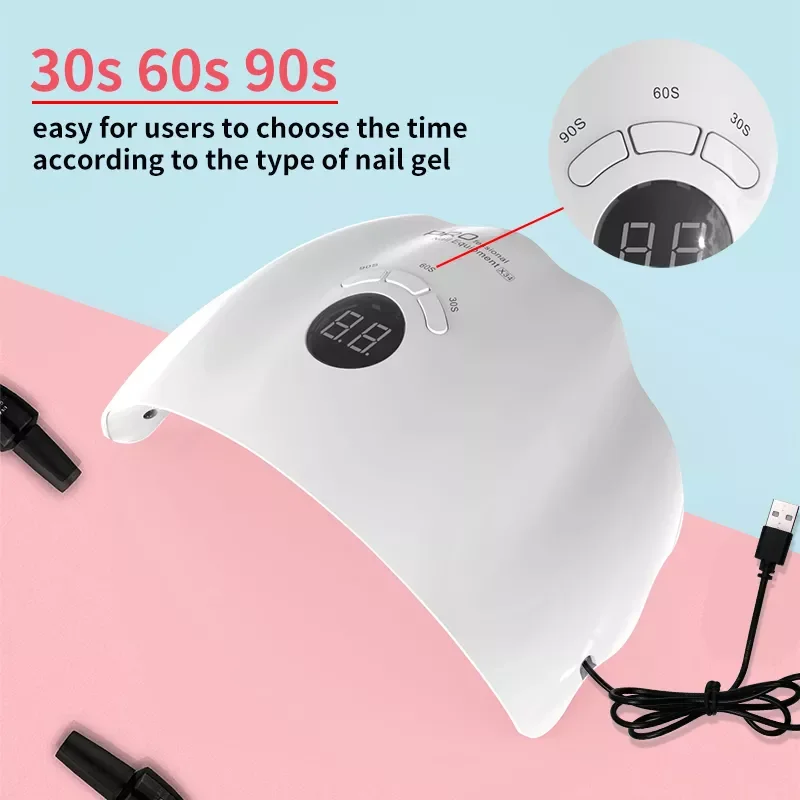Art Manicure Tool 36W UV LED Lamp Nail Dryer Machine Portable USB Cable Home Use Light Uv Gel Varnish Curer 15 Leds Nail  Lamp