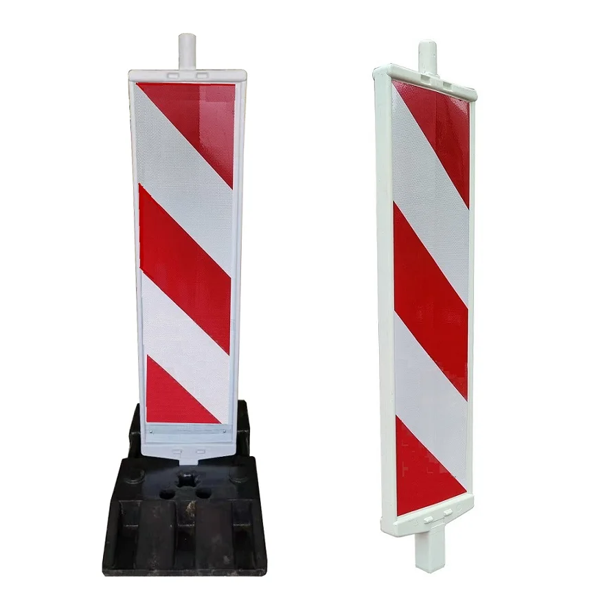Height 1290mm flexible road safety  bollard traffic road lane separator chevron sign