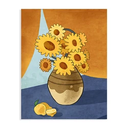 Manufacturer Factory Custom Wooden Flower Oil Picture Frames Wall Art Combination Decorative Painting