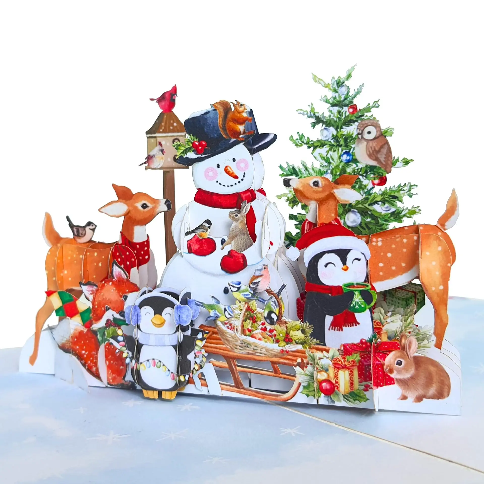 Latest designs for holiday greeting cards Stereo with sound and light creative Birthday Christmas Halloween Wedding cards