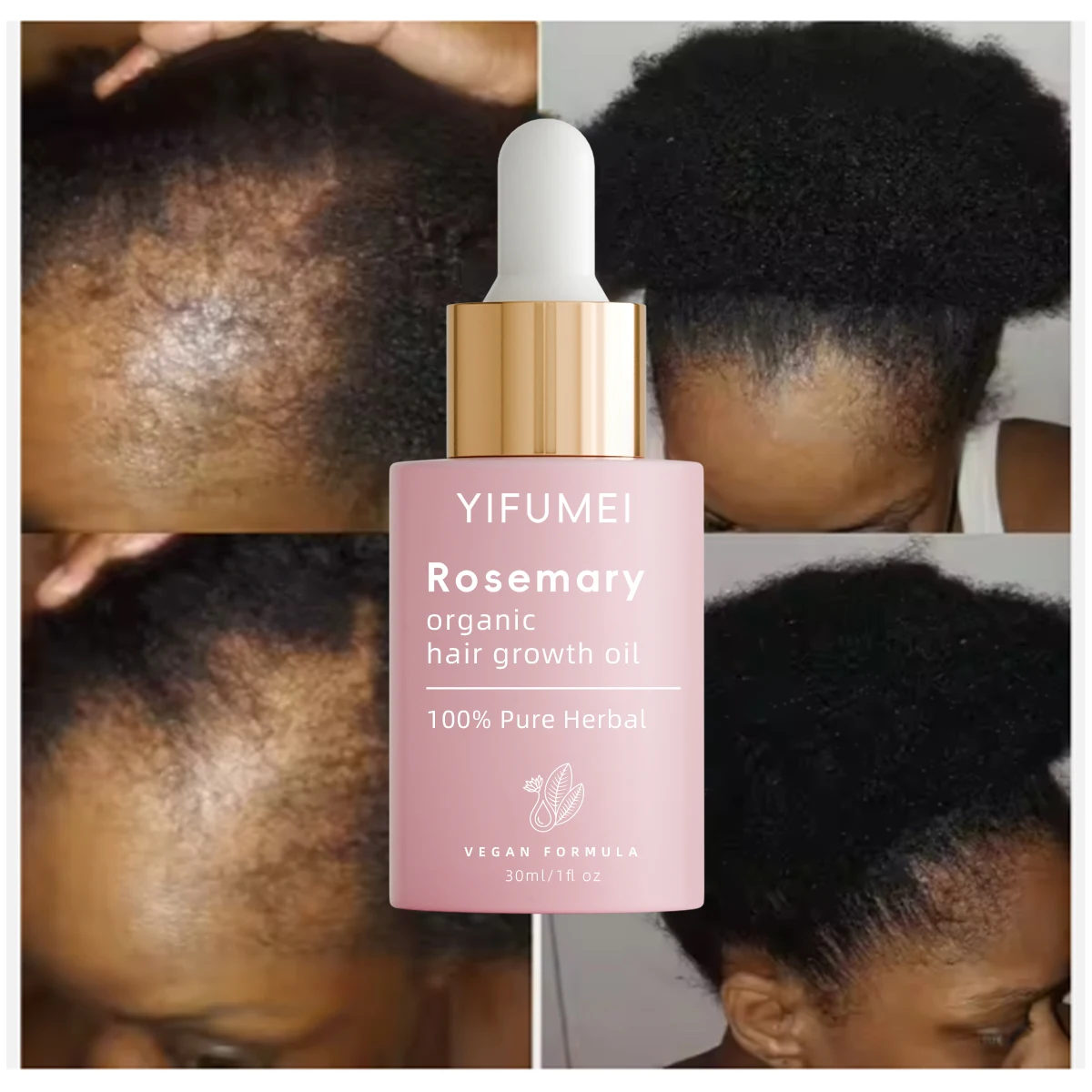 Natural Rosemary Argan Oil Anti Hair Loss Treatment Hair Scalp Care Growth Regrowth Elixir Oil For Black Men Women