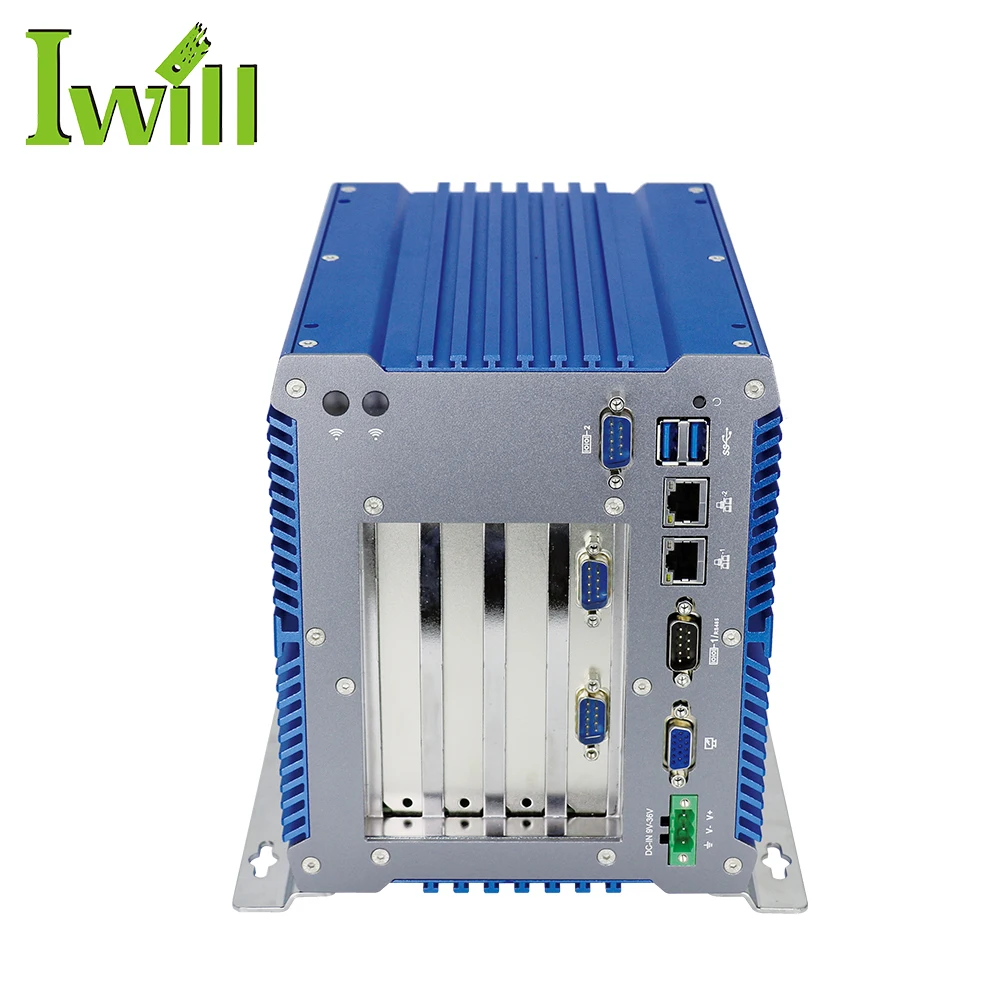 DC 24 В двойной lan IPC IBOX-704 плюс i5 7360U безвентиляторный встроенный компьютер с 1 * PCIE X4 3 * PCI поддержка загрузки удаленно