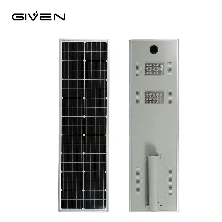 New Product Aluminum Outdoor Rainproof IP65 80W Integrated All In One Led Solar Streetlight