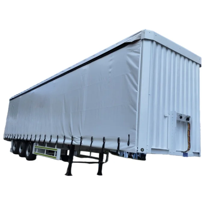KAILAI 3 Axles Dry Van Truck Trailers Sliding Side Curtain Semi Trailer