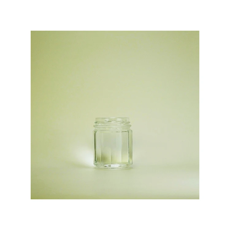 Japanese wide mouth beverage 300 ml spice flat glass bottle for food