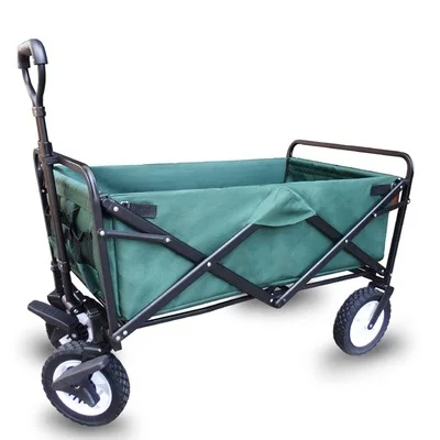 YILU Portable Trolley Hand Cart Folding Beach Metal Trolley Cart Wagon Outdoor Tool Trolley