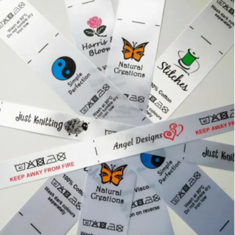 JR1521 Roll to Roll Garment Cloth Label Printing Machine For Polyester Satin Ribbon Nylon Taffeta Clothing Care Label
