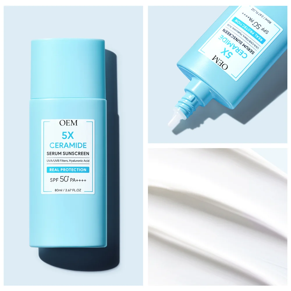 OEM Sunscreen 5X Ceramide Serum Sunscreen Stick SPF50 PA++++ Skincare Sunblock Skin Barrier