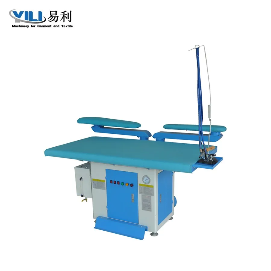 High Quality Clothes Professional Industrial Commercial Laundry Steam Vacuum Ironing Table