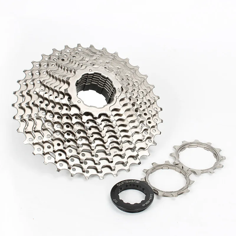 SUNSHINE Road bike Cassette 8/9/10/11/12 speed Bicycle flywheel 11-28/30/32/34/36T Sprocket for Shimano bicycle accessories