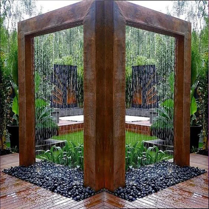 hot sale outdoor water feature wallfall fountains garden water fountain water wall garden fountain