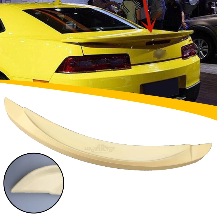 Car Spoilers ABS Plastic Carbon Fiber Factory B Style Rear Lip Ducktail Spoiler Wing For Chevrolet Chevy Camaro