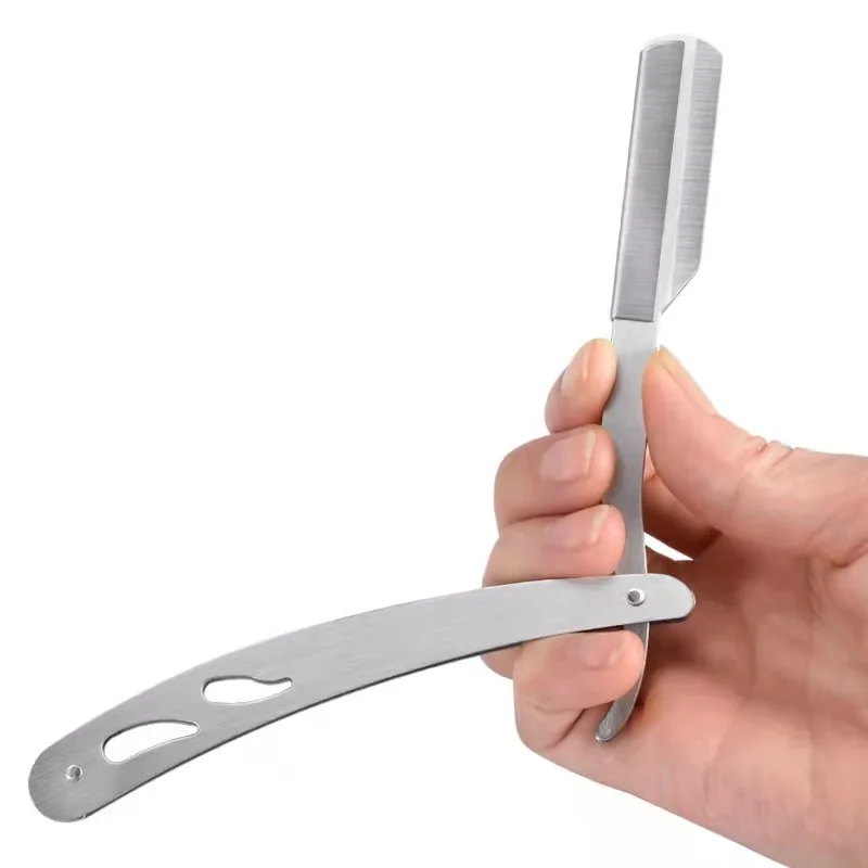 Folding Stainless Steel Straight Barber Edge Razor Folding Shaving Knife Straight Shaving Razor