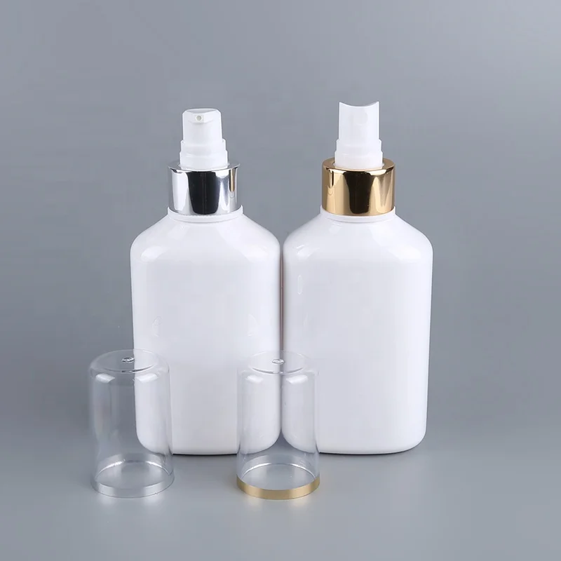Customized pump cosmetic lotion vacuum cream bottle with cap