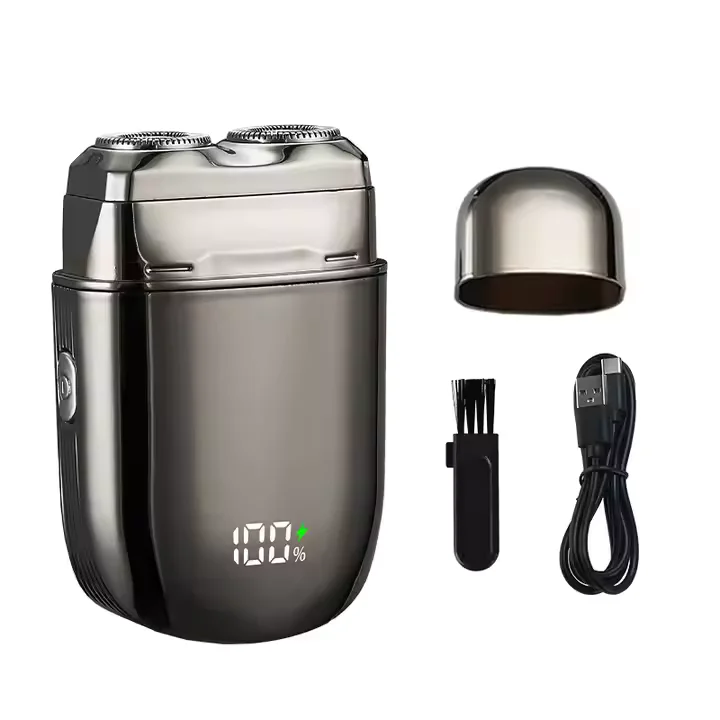 Мужская компактная портативная электробритва с двумя лезвиями